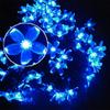 String Lights Solar String Lights Solar Powered Garden Light Cherry Blossom Flower Decorative Fairy String Lights 22ft 50 LED Christmas Light for Patio,Lawn,Christmas,Garden,Holiday(Blue) view 4