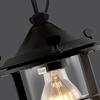 RUNNUP Adjustable Industrial 7.09" Pendant 3 Lights Retro Chandelier Vintage Ceiling Light lamp Indoor Lighting with Black Lantern view 3