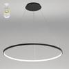 LightInTheBox Modern LED Chandelier 31.5" Ring Pendant Light Fixture Dimmable with Remote Control Minimalist Halo Dining Hanging Light Fixture Black for Living Room Dinning Room Bedroom (80cm) view 1