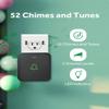 AVANTEK Wireless Door Bell, Mini CB-11 Waterproof Doorbell Chime Operating at 1000 Feet with 52 Melodies, 5 Volume Levels & LED Flash view 2