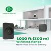 AVANTEK Wireless Door Bell, Mini CB-11 Waterproof Doorbell Chime Operating at 1000 Feet with 52 Melodies, 5 Volume Levels & LED Flash view 4