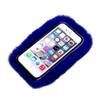 Case for Galaxy A320,Handmade Rex Rabbit Fur Hair Stylish Cute Fluffy Bling Crystal Rhinestone Soft Furry TPU Case for Samsung Galaxy A320 A3 2017 (Dark Blue) view 2