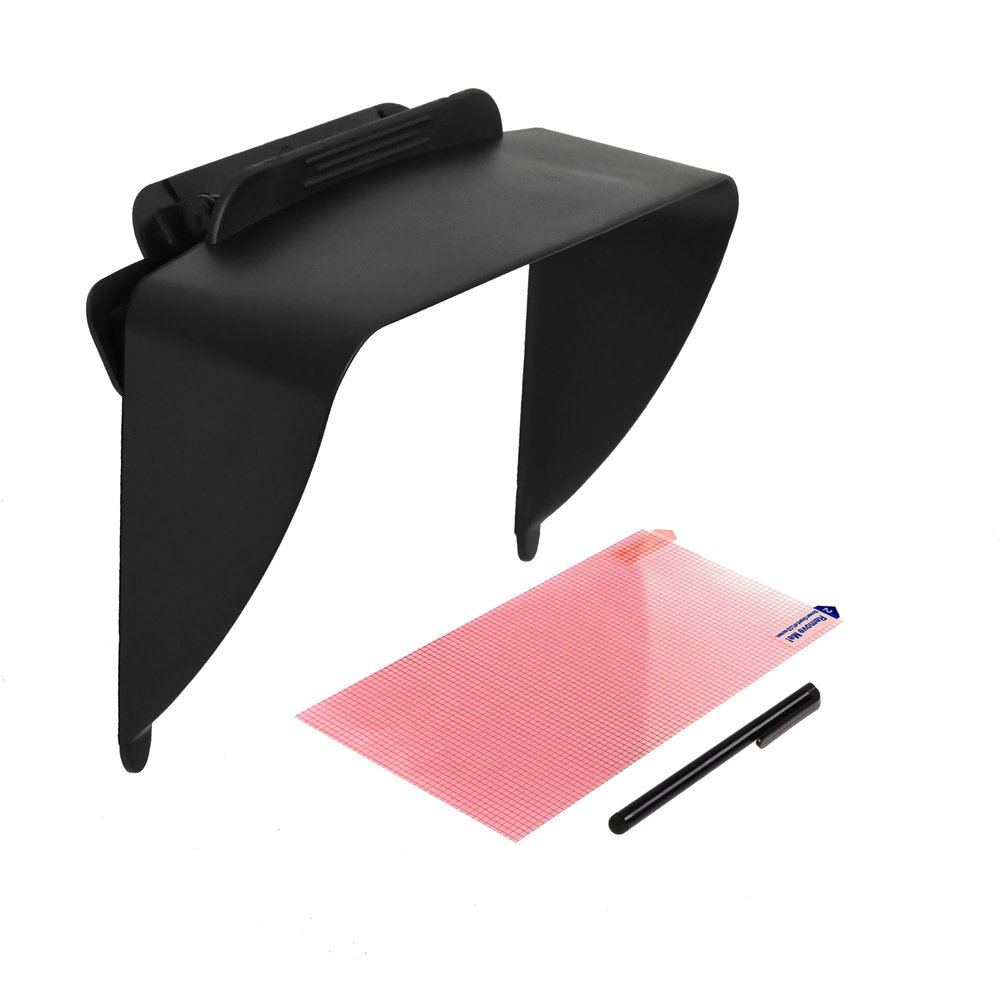 Ramtech 7 Inch GPS Truck Sun Shade Visor, Anti-Glare Screen Shield Cover with Stylus Pen & Screen Protector, Compatible with Rand McNally TND 700, 710, RVND 7710, VSC7