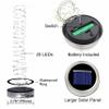 Decorman Solar Mason Jar Lid Lights, 6 Pack 20 LED Waterproof String Fairy Star Firefly Jar Lids Lights for Patio Garden Yard Lawn Party Wedding Christmas Decoration(Jars & Hangers Not Included) view 3