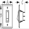 Sea Dog 403010 Stainless Single Gang Wall Switch 2" X 2-1/2" view 1