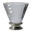 Urbanest Crystal Trumpet Lamp Finial, Brushed Steel Base view 1