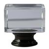 Urbanest Crystal Glace Lamp Finial, Black, 1 1/2-inch Tall view 1