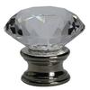 Urbanest Crystal Duchess Lamp Finial, Brushed Steel Base view 1