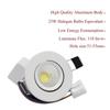ZDPCYT Recessed Downlight 110V Dimmable 3WCOB CRI80 Spotlight Lamp Daylight 2 Inch Adjustable Angle Lighting Kits 5000K-5500K Ceiling Lights Pack of 4 With LED Driver view 2