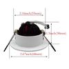 ZDPCYT Recessed Downlight 110V Dimmable 3WCOB CRI80 Spotlight Lamp Daylight 2 Inch Adjustable Angle Lighting Kits 5000K-5500K Ceiling Lights Pack of 4 With LED Driver view 3