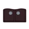 Swanstone QU03322ED.170 Granite Undermount Double-Bowl Kitchen Sink, 33-in L X 22-in W X 9-in H, Espresso view 1