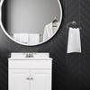 Geneva Metal Towel Ring in Silver Satin Nickel view 3