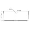 Dawn ASU106 Undermount Single Bowl Sink, Polished Satin view 3