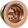 Jaclo 2801-PCU Junior Duo Sink Strainer, Polished Copper, Polished Copper view 1