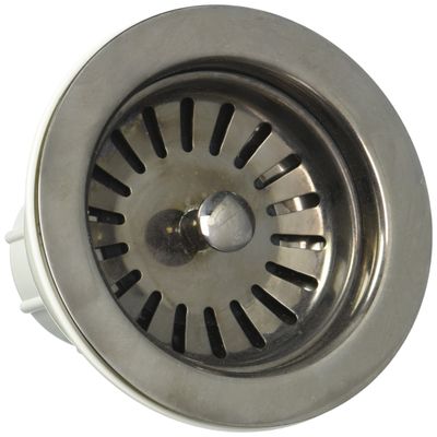 Jaclo 2807-BKN Adjustable Lutz Sink Strainer for Kitchen Sinks, Black Nickel, Black Nickel