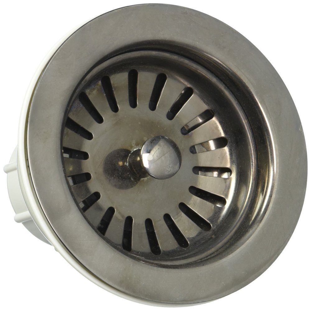 Jaclo 2807-BKN Adjustable Lutz Sink Strainer for Kitchen Sinks, Black Nickel, Black Nickel