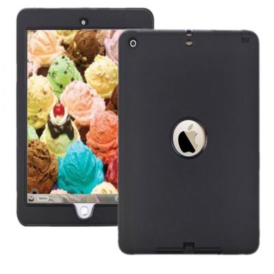 Tendmart Case Compatilbe with iPad Air 1st/6th/5th Generation Case 2018 2017 Model A1474 A1475 A1476 A1893 A1954 A1822 A1823 Black+Black
