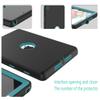 Trendmart Case for 6th 5th Generation 9.7 inch 2017/2018 Air 1st Gen Case, High-Impact Shock Absorbent Silicone Hard Plastic Dual Layer Protective Case Black Blue view 2