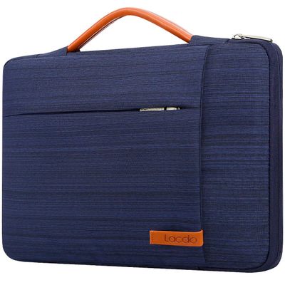 Lacdo 360 Protective Laptop Sleeve Case for 14 inch New MacBook Pro M5/M4/M3/M2/M1 Chips Pro Max A3434 A3112 A3401 A3185 A2918 A2992 2025-2021 | 13.8" Surface Laptop 7th Copilot+PC Computer Bag, Blue