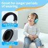 EAREST Protection Ear Muffs, Noise Reduction Safety Ear Muffs Shooting Earmuff NRR 20 dB Ear Defenders for Adults and Kidsblue-green view 4