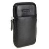 VIIGER Leather Phone Holster for iPhone 14 Pro Max iPhone 13 Pro Max Case Samsung Galaxy S22 Ultra Note 20 Ultra Cell Phone Belt Holder with Belt Loop Clip Pouch for Men, Zipper Pocket, Black view 1
