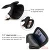 VIIGER Leather Phone Holster for iPhone 14 Pro Max iPhone 13 Pro Max Case Samsung Galaxy S22 Ultra Note 20 Ultra Cell Phone Belt Holder with Belt Loop Clip Pouch for Men, Zipper Pocket, Black view 3