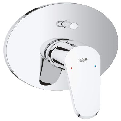 Grohe 19548002 Eurodisc Cosmopolitan Chrome Flush-Mount Shower Mixer, Silver