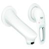 GROHE 19571LS3 | Eurostyle Wall-Mounted 2-Hole Basin Mixer | M | Moon White view 1