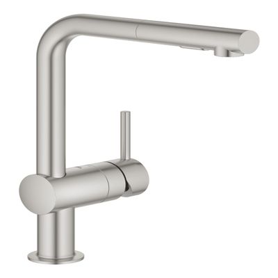 GROHE 30274000 Minta Sink Mixer Tap with Extractable (Imported from Germany)