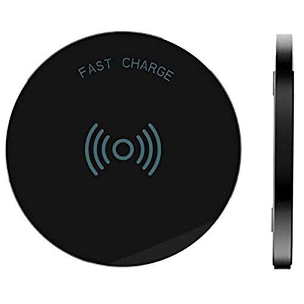 Rnds Fast Charge Wireless Charging Pad for Apple iPhone (8, Plus, X, XR, XS, Max), Samsung Galaxy (S9, Plus, S8, Plus, Note), LG and Other Qi Enabled Devices (Black)