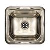Whitehaus WH693ABL-POSS Rectangular 14 3/4-Inch Drop-In Bar Sink with a Smooth Surface, Polished Stainless Steel view 1