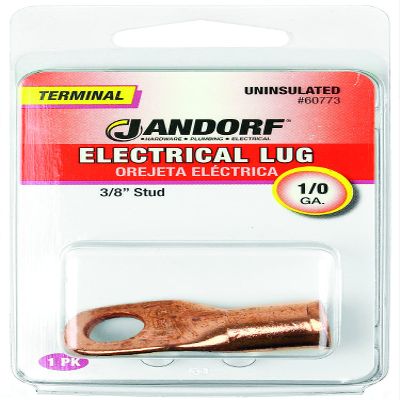 Terminal, Electrical Lug, 1/0 Gauge, Uninsulated, 3/8 Inch: Reliable Solution for Efficient Wiring