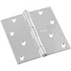 National Hardware N830-249 4 Square Corners Satin Nickel Door Hinge view 1