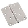 Door Hinge, Interior, Satin Nickel, 4-In. view 2