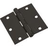 National Hardware N830-203 3-1/2 Square Corners Oil Rubbed Bronze Door Hinge view 1