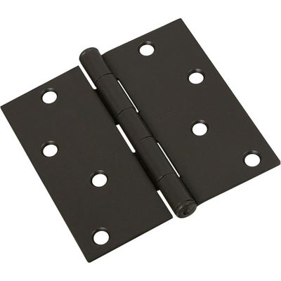 National Hardware N830-204 4 Square Corners Oil Rubbed Bronze Door Hinge