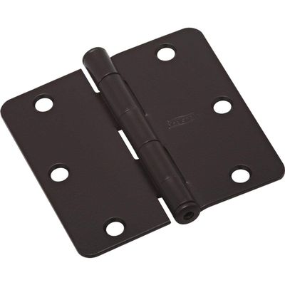 National Hardware N830-202 3 Round Corners Oil Rubbed Bronze Door Hinge