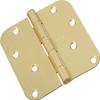 National Hardware N830-225 4 Round Corners Satin Brass Door Hinge view 4