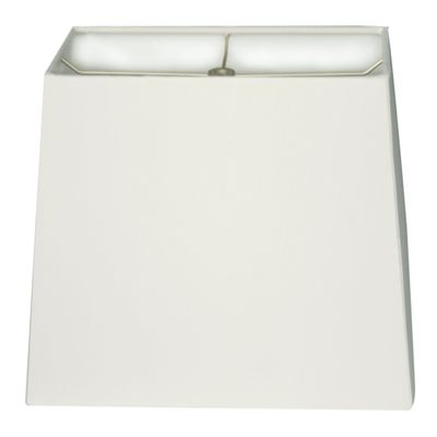 Royal Designs, Inc. HB-613-12WH Rectangle Hardback Lamp Shade, (5 x 10) x (8 x 12) x 9.5, White