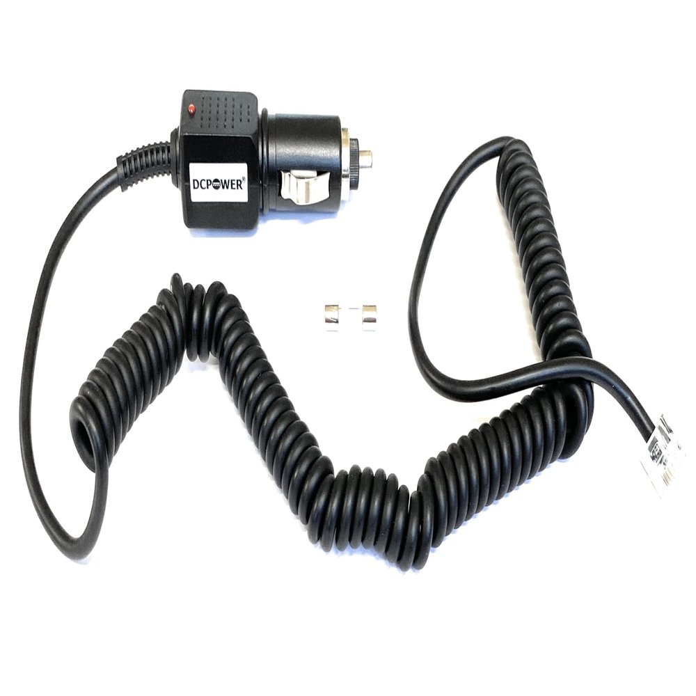 DCPOWER CAR DC Power Coiled Cord Compatible Replacement for Escort Redline EX Radar Detector