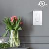 Cloudy Bay in Wall Dimmer Switch for LED Light/CFL/Incandescent,3-Way Single Pole Dimmable Slide,600 Watt max,Cover Plate Included view 4