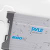 Pyle 2-Channel Marine Amplifier Receiver - Waterproof and Weatherproof Audio Subwoofer for Boat Stereo Speaker & Other Watercraft - 600 Watt Power, Wired RCA, AUX and MP3 Audio Input Cable - PLMRMP2A view 3