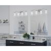 Progress Lighting P2021-09 Inspire Collection Etched Glass Traditional Bath Vanity Light, 4-Light, Brushed Nickel view 2
