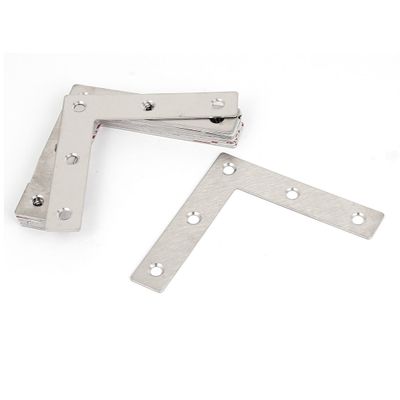 uxcell Angle Plate Corner Brace Flat L Shape Repair Bracket 80mmx80mm 12pcs