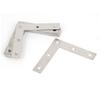 uxcell Angle Plate Corner Brace Flat L Shape Repair Bracket 80mmx80mm 12pcs view 1