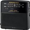 Sangean All in One Compact Design Pocket Size Portable AM/FM Radio with Built-in Speaker, Earphone Jack, LED Tuning Indicator & Carry Strap view 1