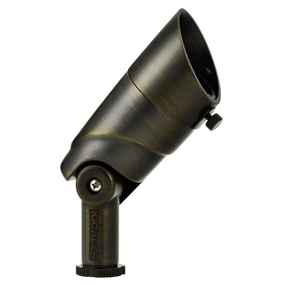 Kichler 16015CBR30 Transitional One Light Accent from Landscape LED Collection in Brass Finish, 4.50 inches