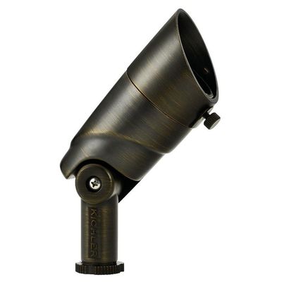 Kichler 16015CBR27 Transitional One Light Accent from Landscape LED Collection in Brass Finish, 4.50 inches