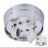 B&P Lamp Flush Mount 8 Inch Wired Shade Holder (Silver) view 3