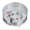 B&P Lamp Flush Mount 8 Inch Wired Shade Holder (Grey) view 1